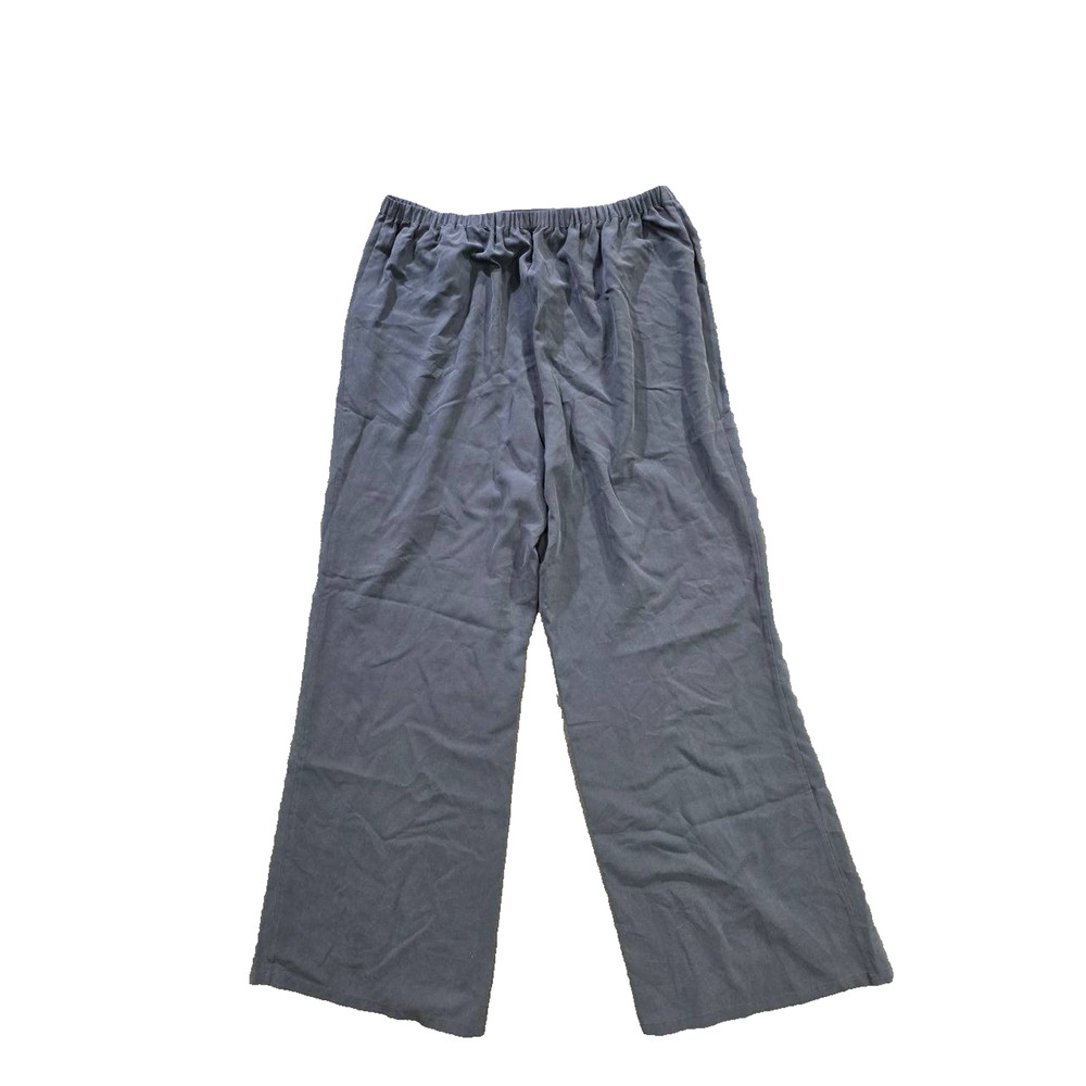 Go Silk Go Luxe Wide 100% silk Pants Relaxed Wide Leg Elastic Pet M A010829 - Picture 2 of 11